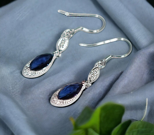 Royal Wave: Italian Silver Earrings