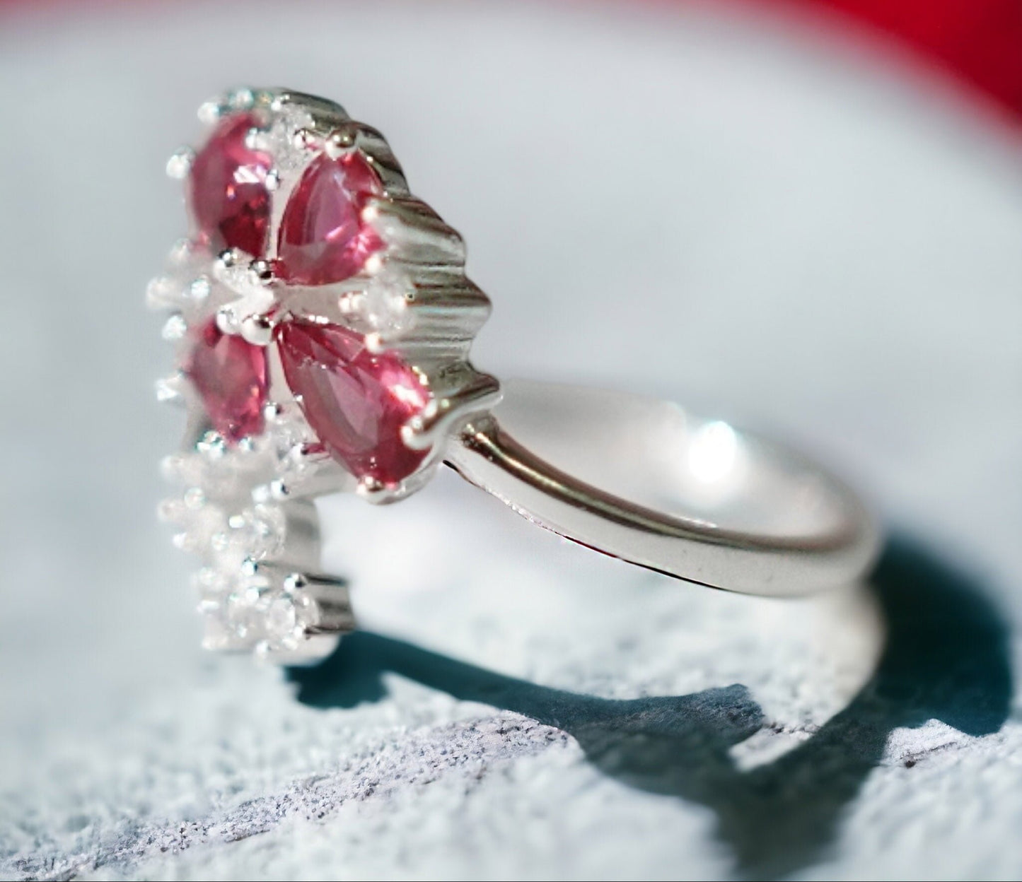 Sakura Glimmer:Italian Silver Ring