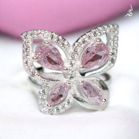 Butterfly Blush:Italian Silver