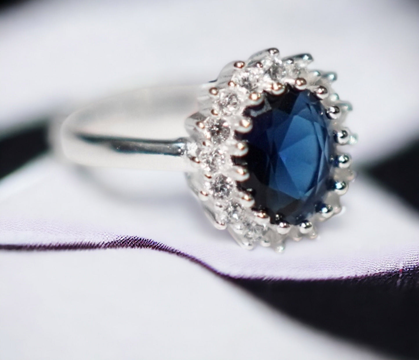 Celestial Blue: Italian Silver Rings